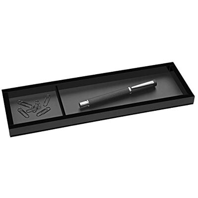 Wedo 631601 Pouzdro na tužky Black Office z akrylového skla, 2 přihrádky, gumové nohy 31 x 9, 6 x 1,9 cm, v dárkové krabici, černá Wedo 631601 Pouzdro na tužky Black Office z akrylového skla, 2 přihrádky, gumové nohy 31 x 9, 6 x 1,9 cm, v dárkové krabici, černá