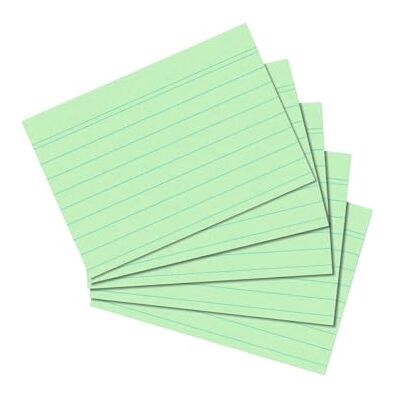 Herlitz Karta do kartotéky/kartotéční listy 1150507, formát A5, 100 ks, bílá, Zelená A7 für Schule, Studium & Büro Herlitz Karta do kartotéky/kartotéční listy 1150507, formát A5, 100 ks, bílá, Zelená A7 für Schule, Studium & Büro