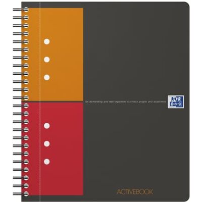 Oxford Activebook Interantional A5, čtverečkovaný, 160 stran, přemístitelný rejstřík, kapsa na dokumenty Oxford Activebook Interantional A5, čtverečkovaný, 160 stran, přemístitelný rejstřík, kapsa na dokumenty