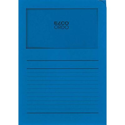 Elco 73695.33 Ordo classico Verpackung mit 10 Dokumentenhülle aus Papier mit Linienaufdruck, 220x310, 120g, königsblau, Fenster: ja, Deep Blue Elco 73695.33 Ordo classico Verpackung mit 10 Dokumentenhülle aus Papier mit Linienaufdruck, 220x310, 120g, königsblau, Fenster: ja, Deep Blue