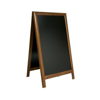 Securit Chodník z lakovaného dřeva hevea "Deluxe" tabule pro křídové popisovače pro restaurace, bary, kavárny obchody 70 x 120 cm ořech Securit Chodník z lakovaného dřeva hevea "Deluxe" tabule pro křídové popisovače pro restaurace, bary, kavárny obchody 70 x 120 cm ořech