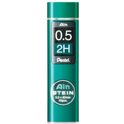 Pentel Ain STEIN C275 jemné tuhy, 40 náplní v plechovce, 0,5 mm, stupeň tvrdosti 2H (12 dávek) Pentel Ain STEIN C275 jemné tuhy, 40 náplní v plechovce, 0,5 mm, stupeň tvrdosti 2H (12 dávek)