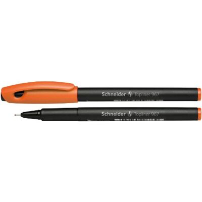Schneider Topliner 967 mikrofix (tloušťka linky 0,4 mm) 1 kus oranžový, 196706 Schneider Topliner 967 mikrofix (tloušťka linky 0,4 mm) 1 kus oranžový, 196706