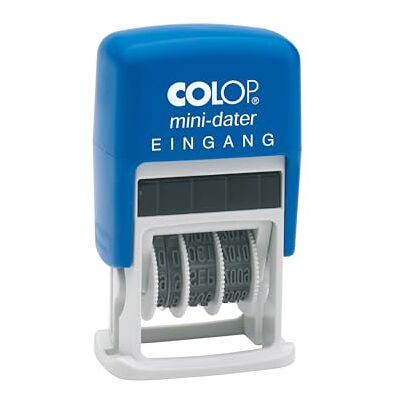 COLOP S160/L1 MiniDater 5 x 25 mm, 4 mm polštář červená/modrá vstup, 7 x 4 x 2 cm COLOP S160/L1 MiniDater 5 x 25 mm, 4 mm polštář červená/modrá vstup, 7 x 4 x 2 cm