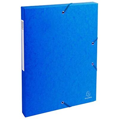Exacompta Prémiový sběratelský box 50302E, sestavený s gumovým páskem o šířce 25 mm, z extra silného kartonu Colorspan se štítkem na hřbetu pro DIN A4, box na sešity, box na dokumenty, box na Exacompta Prémiový sběratelský box 50302E, sestavený s gumovým páskem o šířce 25 mm, z extra silného kartonu Colorspan se štítkem na hřbetu pro DIN A4, box na sešity, box na dokumenty, box na