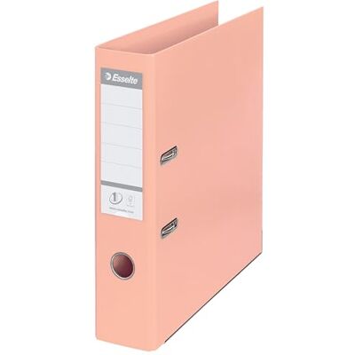 Esselte Solea Power, pořadač A4, 75 mm, se štítkem na hřbetu, Broskev Esselte Solea Power, pořadač A4, 75 mm, se štítkem na hřbetu, Broskev