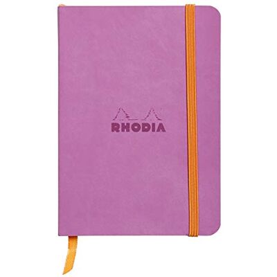 Rhodia 117311C poznámkový sešit (s měkkou obálkou, linkovaným, 72 listů, DIN A6, 10,5 x 14,8 cm), 1 kus fialového Rhodia 117311C poznámkový sešit (s měkkou obálkou, linkovaným, 72 listů, DIN A6, 10,5 x 14,8 cm), 1 kus fialového