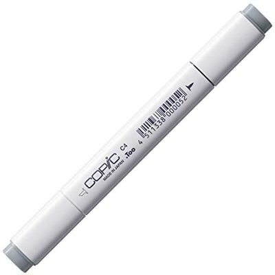 Copic Classic Marker typ C 4, cool gray No. 4, profesionální popisovač layoutu, se širokou a jemnou špičkou Copic Classic Marker typ C 4, cool gray No. 4, profesionální popisovač layoutu, se širokou a jemnou špičkou
