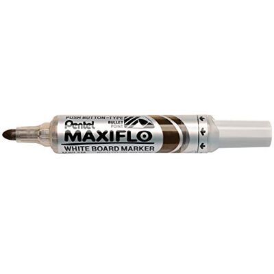 Pentel MWL5M-E Whiteboard Marker Maxiflo mit Pumpsystem Rundspitze, 2.5 mm, 1 Stück, braun Pentel MWL5M-E Whiteboard Marker Maxiflo mit Pumpsystem Rundspitze, 2.5 mm, 1 Stück, braun