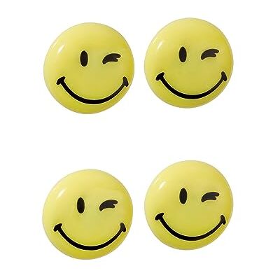 Franken Magnety Happy se smajlíkem, kulaté, 4 kusy, vysoce kvalitní lepicí magnety pro kancelář a domácnost, ideální na bílé tabule, lednici, tabule nebo výstavní boxy, 40 mm, žluté, HM40S/4 Franken Magnety Happy se smajlíkem, kulaté, 4 kusy, vysoce kvalitní lepicí magnety pro kancelář a domácnost, ideální na bílé tabule, lednici, tabule nebo výstavní boxy, 40 mm, žluté, HM40S/4