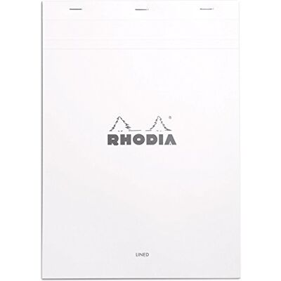 Rhodia 18601C poznámkový blok č. 18 A4 80 listů linkovaný s okrajem bílý Rhodia 18601C poznámkový blok č. 18 A4 80 listů linkovaný s okrajem bílý