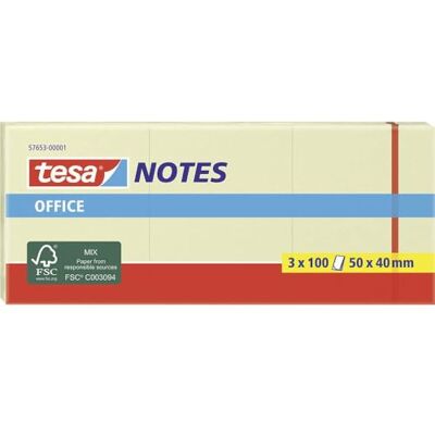 tesa Poznámkové poznámky Office Notes 3 x 100 listů 5 cm x 4 cm žluté Samolepicí poznámkové papíry ve světle žluté pro kancelář a domácnost pro označení a poznámky pevné tesa Poznámkové poznámky Office Notes 3 x 100 listů 5 cm x 4 cm žluté Samolepicí poznámkové papíry ve světle žluté pro kancelář a domácnost pro označení a poznámky pevné
