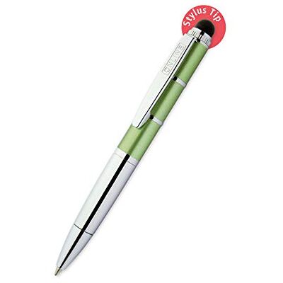 Online Otočné kuličkové pero a zadávací pero v jednom, s kovovým klipem, standardní tuha D1, Piccolo Stylus Metallic Green, mini kulička 2v1 na peněženku, s modrým, Stylus Tip pro dotykové obrazovky Online Otočné kuličkové pero a zadávací pero v jednom, s kovovým klipem, standardní tuha D1, Piccolo Stylus Metallic Green, mini kulička 2v1 na peněženku, s modrým, Stylus Tip pro dotykové obrazovky
