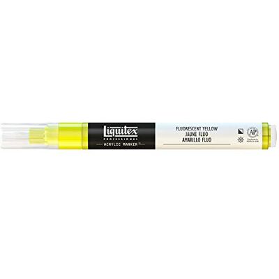 Liquitex 4620981 Profesionální popisovač barev, akrylový popisovač s vysoce pigmentovanou akrylovou barvou na bázi vody pro vnitřní a venkovní použití, jemná špička – žlutá fluorescenční Liquitex 4620981 Profesionální popisovač barev, akrylový popisovač s vysoce pigmentovanou akrylovou barvou na bázi vody pro vnitřní a venkovní použití, jemná špička – žlutá fluorescenční