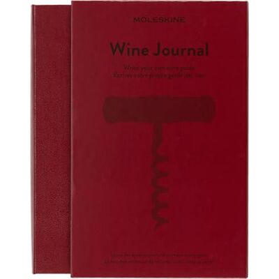Moleskine , Weinjournal, tematický zápisník, poznámkový blok s pevnou vazbou, pro sběr a uspořádání vašich vín, velký formát 13 x 21 cm, 400 stran Moleskine , Weinjournal, tematický zápisník, poznámkový blok s pevnou vazbou, pro sběr a uspořádání vašich vín, velký formát 13 x 21 cm, 400 stran