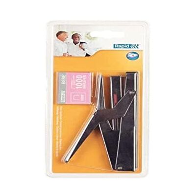 Rapid E84 Economy Heftzange, 15 Blatt Kapazität, verwendet 8/4 Bébé Heftklammern, inklusive Heftklammern, Metall und Kunststoff, silber/schwarz, 21310301 Rapid E84 Economy Heftzange, 15 Blatt Kapazität, verwendet 8/4 Bébé Heftklammern, inklusive Heftklammern, Metall und Kunststoff, silber/schwarz, 21310301