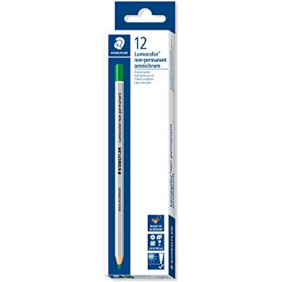 Staedtler Lumocolor 108 Omnichrom – zelená, 12dílná sada, rozpustné ve vodě Staedtler Lumocolor 108 Omnichrom – zelená, 12dílná sada, rozpustné ve vodě
