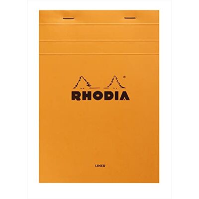 Rhodia 15600C poznámkový blok Giant Pad č. 15 A5 150 listů linkovaný oranžový Rhodia 15600C poznámkový blok Giant Pad č. 15 A5 150 listů linkovaný oranžový