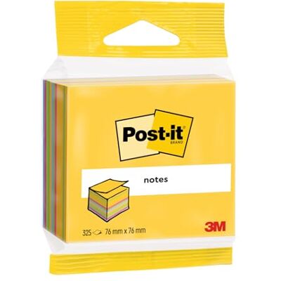 Post-it Kostky Notes, ultra barvy, 325 listů, 76 mm x 76 mm samolepicí poznámkové bločky na poznámky, pro seznamy úkolů a jako připomínka Post-it Kostky Notes, ultra barvy, 325 listů, 76 mm x 76 mm samolepicí poznámkové bločky na poznámky, pro seznamy úkolů a jako připomínka