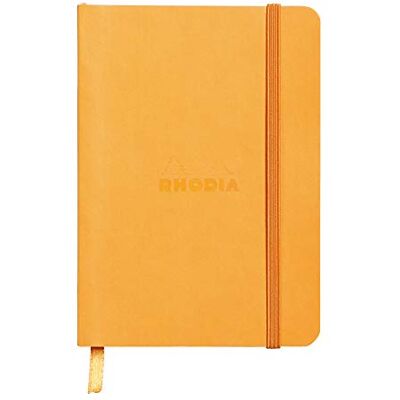 Rhodia 117315C poznámkový sešit (s měkkou obálkou, linkovaný, 72 listů, DIN A6, 10,5 x 14,8 cm) 1 kus oranžový Rhodia 117315C poznámkový sešit (s měkkou obálkou, linkovaný, 72 listů, DIN A6, 10,5 x 14,8 cm) 1 kus oranžový