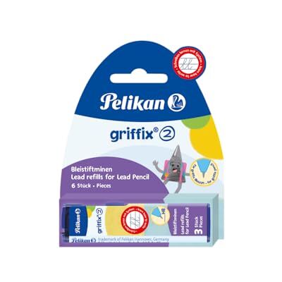 Pelikan griffix náplně pro tlakovou tužku, tloušťka tuhy HB, šířka: 2 mm, 6 kusů Pelikan griffix náplně pro tlakovou tužku, tloušťka tuhy HB, šířka: 2 mm, 6 kusů