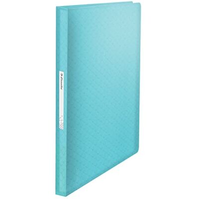 Esselte A4-Sichtbuch mit 80 Einsteckfächern, für 160 Blatt, zum Präsentieren, Aufbewahren oder zur Schreibtischorganisation, mit Prägemuster, Colour'Breeze Serie, Blau, 626237 Esselte A4-Sichtbuch mit 80 Einsteckfächern, für 160 Blatt, zum Präsentieren, Aufbewahren oder zur Schreibtischorganisation, mit Prägemuster, Colour'Breeze Serie, Blau, 626237