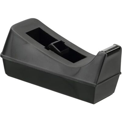 Q-Connect Dávkovač lepicí pásky z plastu na 19 mm x 33 m lepicí pásku, protiskluzová spodní strana, černý Q-Connect Dávkovač lepicí pásky z plastu na 19 mm x 33 m lepicí pásku, protiskluzová spodní strana, černý