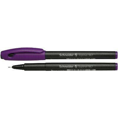 Schneider Psací potřeby Fineliner Topliner 967, 0, 4 mm, fialová Schneider Psací potřeby Fineliner Topliner 967, 0, 4 mm, fialová