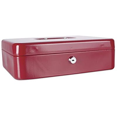 DONAU 5234001PL-04 Geldkassette, extra groß, 300 x 90 x 240 mm, rot DONAU 5234001PL-04 Geldkassette, extra groß, 300 x 90 x 240 mm, rot