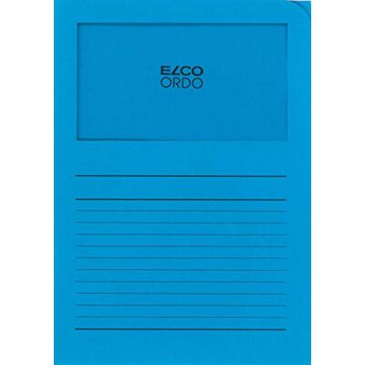 Elco 73695.32 Ordo classico Verpackung mit 10 Dokumentenhülle aus Papier mit Linienaufdruck, 220x310, 120g, intensivblau, Fenster: ja Elco 73695.32 Ordo classico Verpackung mit 10 Dokumentenhülle aus Papier mit Linienaufdruck, 220x310, 120g, intensivblau, Fenster: ja
