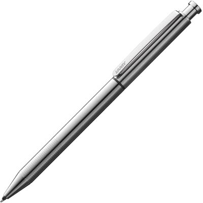 Lamy Multifunkční pero st matt twin pen z ušlechtilé oceli – štíhlá mechanická tužka & kuličkové pero v jednom – vč. náplně do kuličkového pera M 21 v černé barvě a náplň do jemného nátěru M 41 (0,5 Lamy Multifunkční pero st matt twin pen z ušlechtilé oceli – štíhlá mechanická tužka & kuličkové pero v jednom – vč. náplně do kuličkového pera M 21 v černé barvě a náplň do jemného nátěru M 41 (0,5