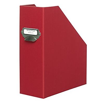 Rössler SOHO pořadač A4 sběrač papíru ze stabilního kartonu organizér do kanceláře organizér na psací stůl držák na časopisy 315 x 260 x 115 mm 1 kus barva: červená Rössler SOHO pořadač A4 sběrač papíru ze stabilního kartonu organizér do kanceláře organizér na psací stůl držák na časopisy 315 x 260 x 115 mm 1 kus barva: červená