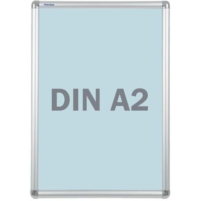 Franken Výměnný rám, standardní A2 plakátový rám, hliníkový skládací rám 25 mm široký, informační rámeček pro vnitřní použití v kanceláři, škole, restauraci, hotelu, veřejných zařízeních, BS0703 Franken Výměnný rám, standardní A2 plakátový rám, hliníkový skládací rám 25 mm široký, informační rámeček pro vnitřní použití v kanceláři, škole, restauraci, hotelu, veřejných zařízeních, BS0703