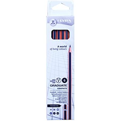 LYRA Graduate Graphitstifte Technisches Zeichnen Set Kartonetui 6 Stk. LYRA Graduate Graphitstifte Technisches Zeichnen Set Kartonetui 6 Stk.