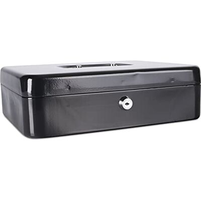 DONAU 5234001PL-01 Geldkassette, extra groß, 300 x 90 x 240 mm, schwarz DONAU 5234001PL-01 Geldkassette, extra groß, 300 x 90 x 240 mm, schwarz