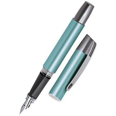 Online Campus Colour Line inkoustové pero pro praváky ergonomická rukojeť standardní inkoustové patrony s vysoce kvalitním peřím iridiové pero M, barva tyrkysová Online Campus Colour Line inkoustové pero pro praváky ergonomická rukojeť standardní inkoustové patrony s vysoce kvalitním peřím iridiové pero M, barva tyrkysová