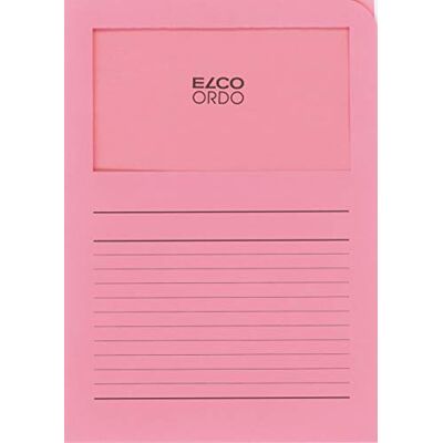 Elco 73695.51 Ordo classico balení s 10 obaly na dokumenty z papíru s potiskem linií, 220 x 310, 120 g, růžová, okna: ano Elco 73695.51 Ordo classico balení s 10 obaly na dokumenty z papíru s potiskem linií, 220 x 310, 120 g, růžová, okna: ano