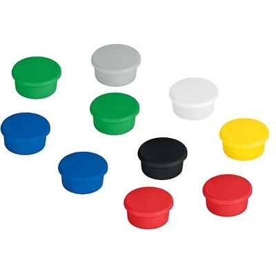 Franken Signální magnety kulaté, 10 kusů, vysoce kvalitní lepicí magnety pro značení a zvýraznění na plantách, magnetických tabulích a tabulích, 13 mm, barevné, HM10 99 Franken Signální magnety kulaté, 10 kusů, vysoce kvalitní lepicí magnety pro značení a zvýraznění na plantách, magnetických tabulích a tabulích, 13 mm, barevné, HM10 99