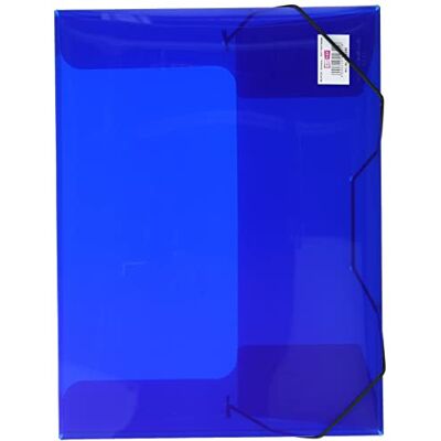 VELOFLEX Crystal Box DIN A4 modrý PP s gumovým páskem VELOFLEX Crystal Box DIN A4 modrý PP s gumovým páskem