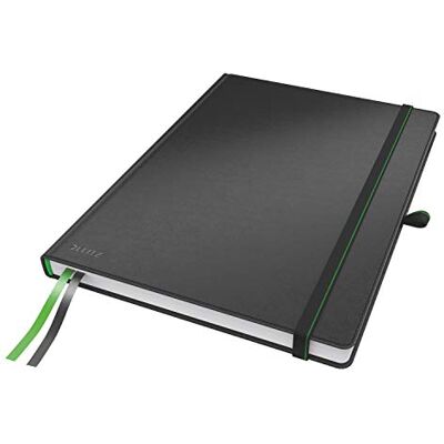 Leitz 44710095 Kompletní notebook (A4, kostkovaný) černý Pevná vazba s vysoce kvalitní vazbou, papír 100 g/m² certifikováno FSC, uzávěr, záložka, poutko na tužky, 44710095 Leitz 44710095 Kompletní notebook (A4, kostkovaný) černý Pevná vazba s vysoce kvalitní vazbou, papír 100 g/m² certifikováno FSC, uzávěr, záložka, poutko na tužky, 44710095