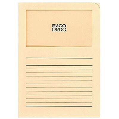 Elco Ordo Classico papírové organizační složky 220 x 310 mm 120 g/m² s potiskem a okénkem 180 x 100 mm karton à 100 kusů krémové barvy Elco Ordo Classico papírové organizační složky 220 x 310 mm 120 g/m² s potiskem a okénkem 180 x 100 mm karton à 100 kusů krémové barvy
