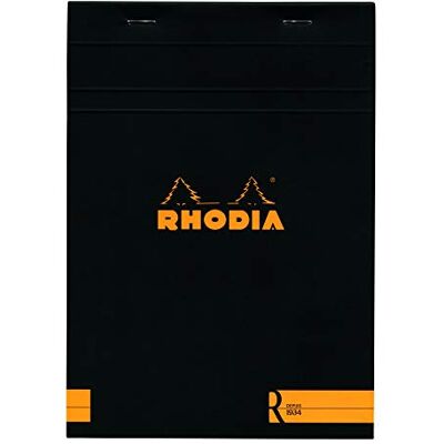 Rhodia 162012C poznámkový blok A5 70 listů linkovaný černý Rhodia 162012C poznámkový blok A5 70 listů linkovaný černý