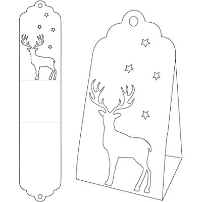 Creative Ruční práce, dárková krabička, děrovací šablona, Böxli s jelenem, vlastní box, šperkovnice, adventní kalendář, zástupná místa nebo jiné kutilské projekty 4 x 20 cm Creative Ruční práce, dárková krabička, děrovací šablona, Böxli s jelenem, vlastní box, šperkovnice, adventní kalendář, zástupná místa nebo jiné kutilské projekty 4 x 20 cm