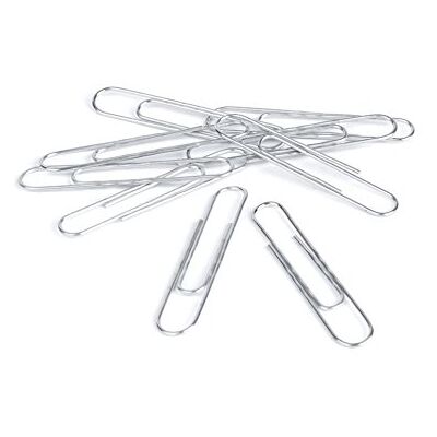 Pavo Büroklammern, gewellt, Metall, 50 mm, verzinkt, Schachtel: 100 Stück Pavo Büroklammern, gewellt, Metall, 50 mm, verzinkt, Schachtel: 100 Stück
