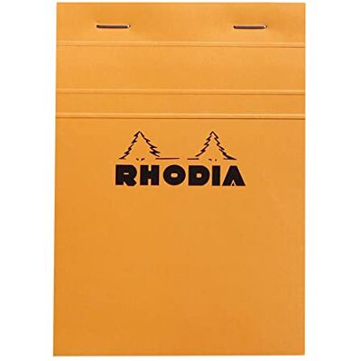 Rhodia 13200C poznámkový blok A6 80 listů čtverečkovaný oranžový Rhodia 13200C poznámkový blok A6 80 listů čtverečkovaný oranžový