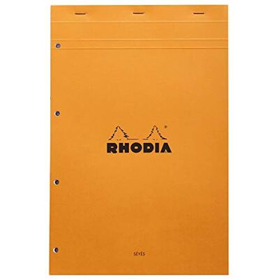 Rhodia 20100C poznámkový blok č. 20 A4+ 80 listů Seyes linkování oranžový Rhodia 20100C poznámkový blok č. 20 A4+ 80 listů Seyes linkování oranžový