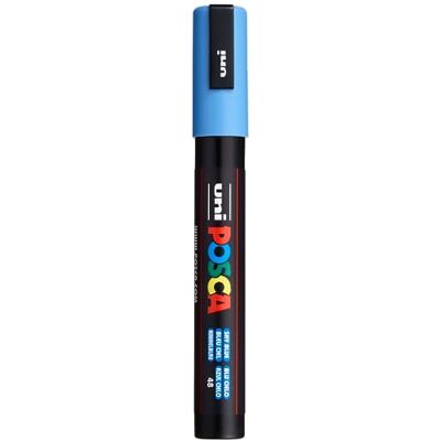 uni POSCA akrylový popisovač PC-5M nebeská modrá 1,8-2,5 mm kulatý hrot Popisovač s pigmentovým inkoustem na vodní bázi, krycí, pro téměř všechny povrchy, vyměnitelná špička uni POSCA akrylový popisovač PC-5M nebeská modrá 1,8-2,5 mm kulatý hrot Popisovač s pigmentovým inkoustem na vodní bázi, krycí, pro téměř všechny povrchy, vyměnitelná špička