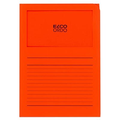 Elco 73695.82 Ordo classico balení s 10 papírem na dokumenty s potiskem linií, 220 x 310, 120 g, oranžová, okna: ano Elco 73695.82 Ordo classico balení s 10 papírem na dokumenty s potiskem linií, 220 x 310, 120 g, oranžová, okna: ano