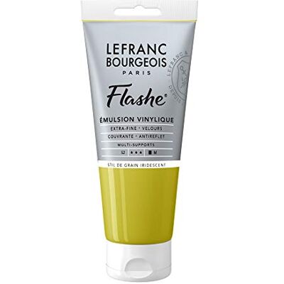 Lefranc Bourgeois 300631 Flashe akrylová barva & vinylová barva, vysoce pigmentovaná, elastická, stálá na světle, odolná proti stárnutí, matná, pro vnitřní i venkovní použití, 80 ml tuba – irizační zelená Lefranc Bourgeois 300631 Flashe akrylová barva & vinylová barva, vysoce pigmentovaná, elastická, stálá na světle, odolná proti stárnutí, matná, pro vnitřní i venkovní použití, 80 ml tuba – irizační zelená