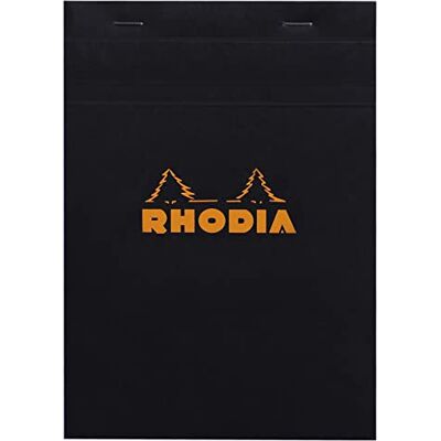 Rhodia 162009C poznámkový blok A5 80 listů čtverečkovaný černý Rhodia 162009C poznámkový blok A5 80 listů čtverečkovaný černý